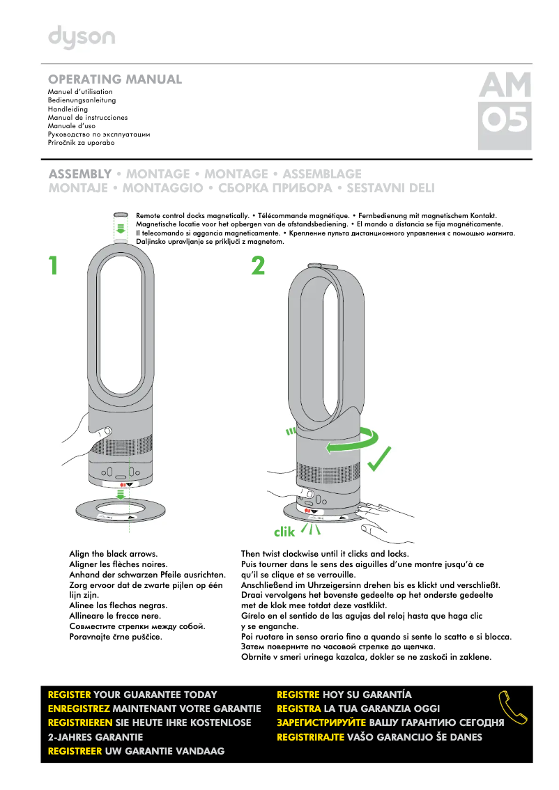 Página 1 del manual Manual de usuario Dyson Hot+Cool AM05