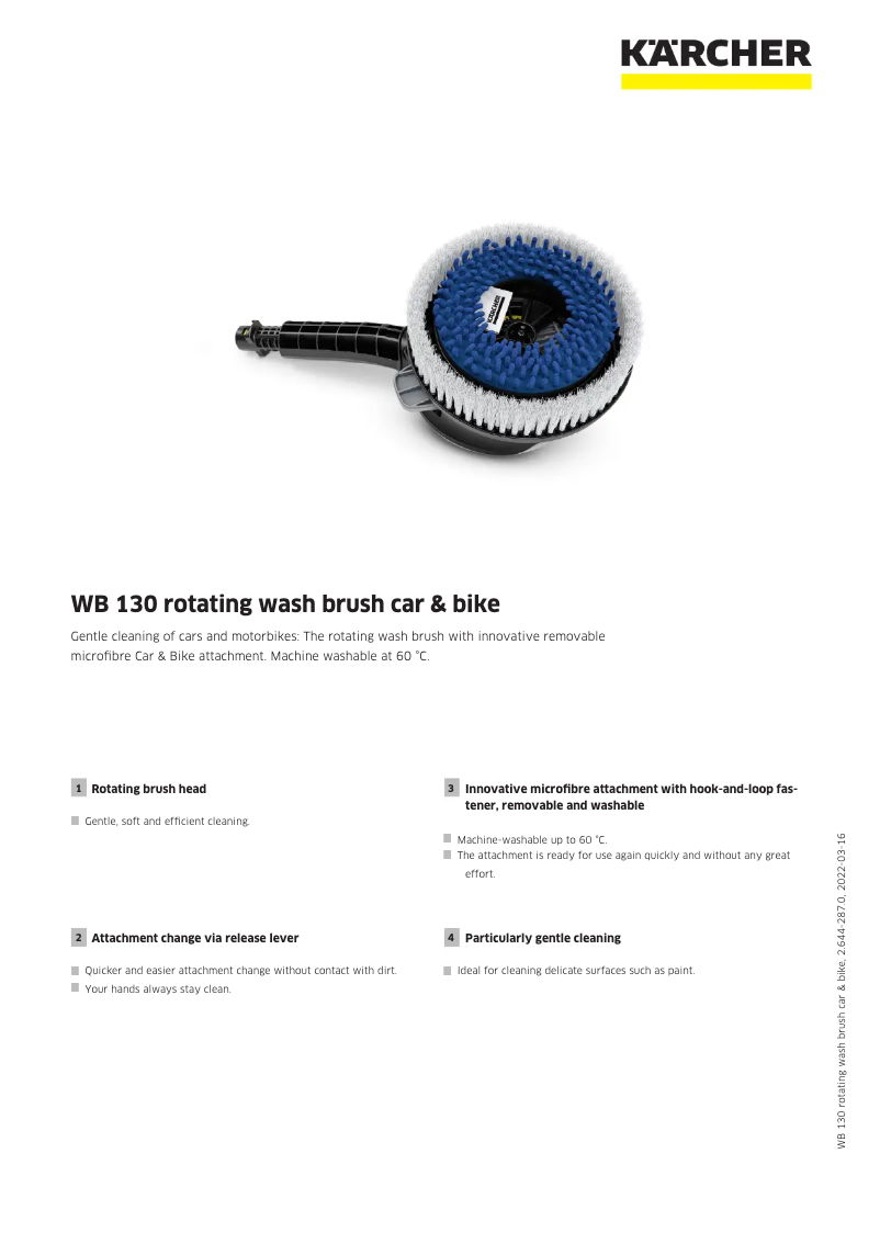 Página 1 del manual Manual de usuario Kärcher WB 130