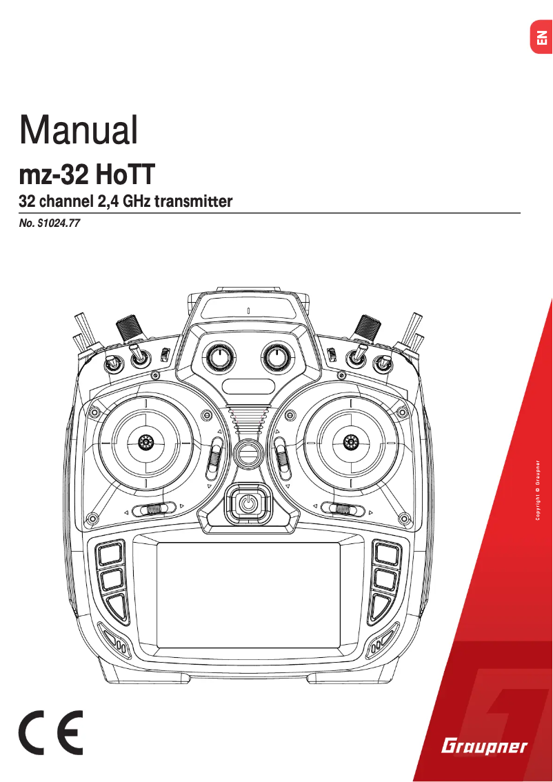 Página 1 del manual Manual de usuario Graupner mz-32 HoTT