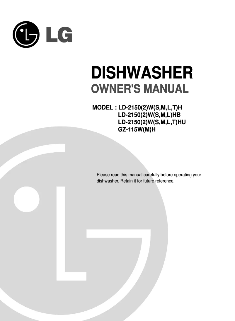 Imagen de la primera página del manual del dispositivo LD-2152MH