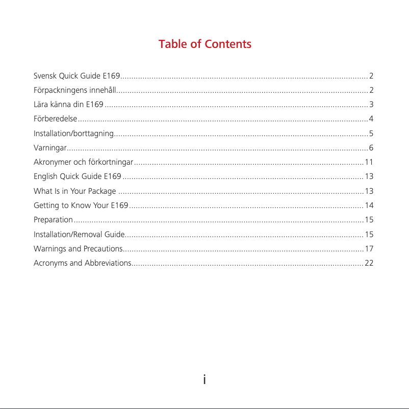 Imagen de la primera página del manual del dispositivo E169