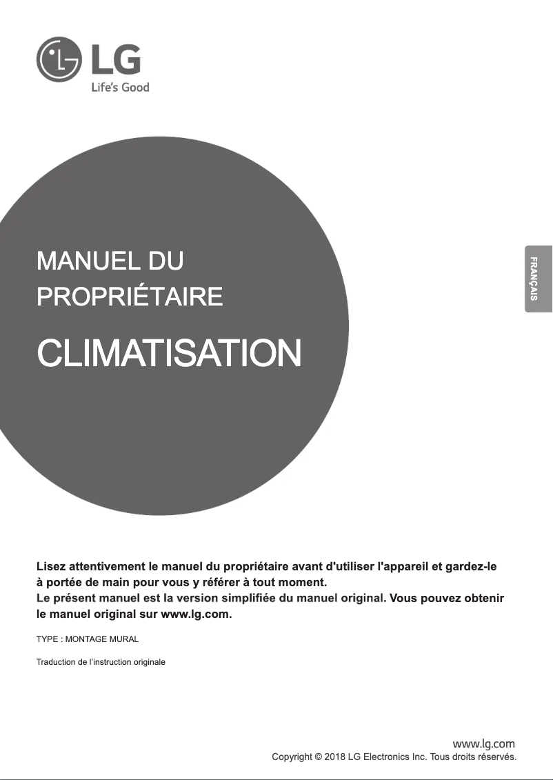 Página 1 del manual Manual de usuario LG MJ12PC