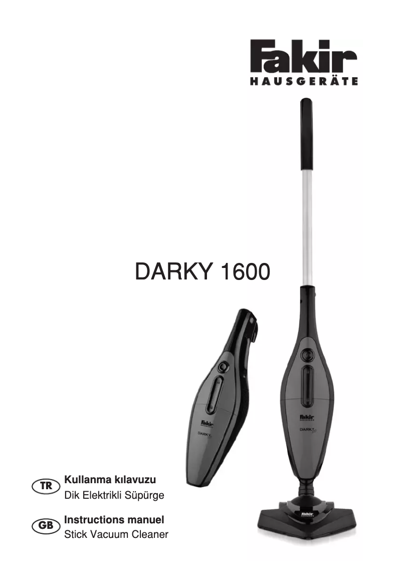 Página nº 1 - Manual de usuario Fakir DARKY 1600