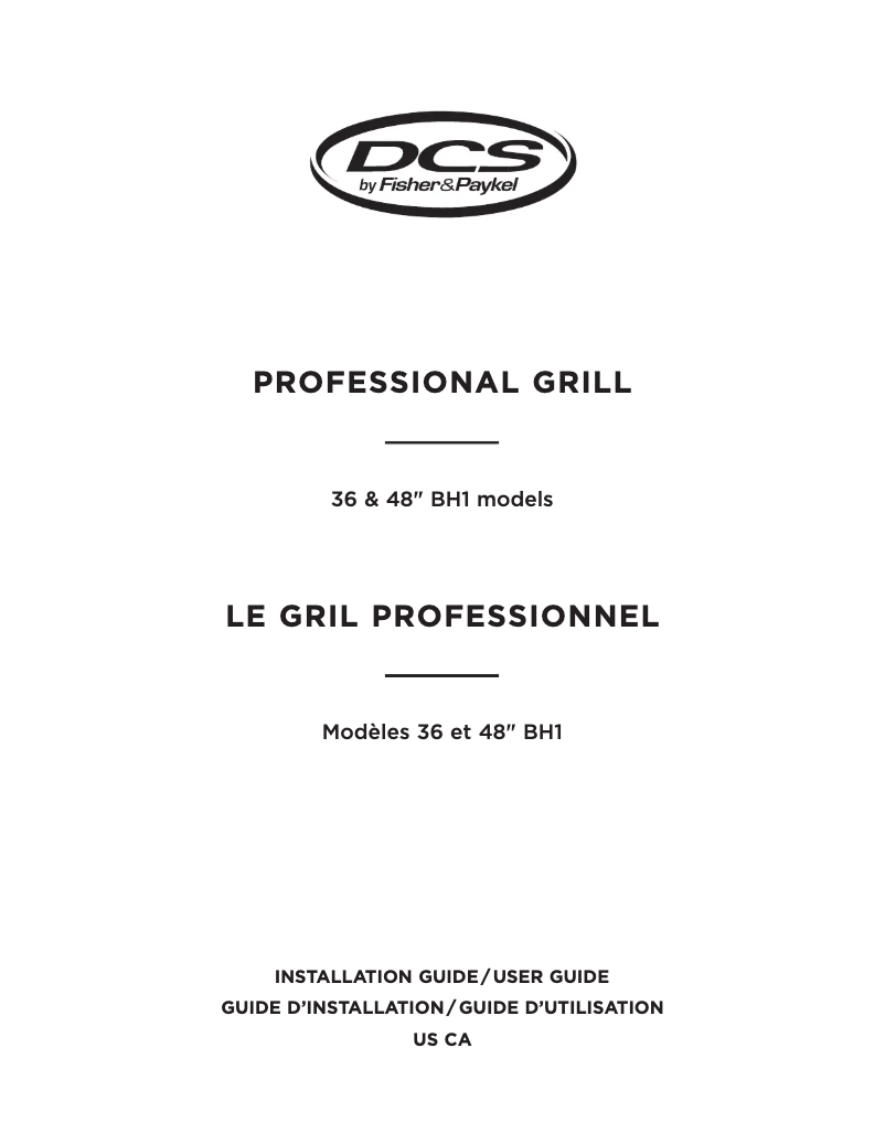 Página 1 del manual Manual de usuario DCS BH1-36R-N