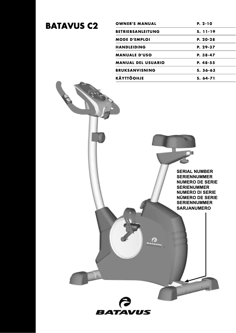 Página nº 1 - Manual de usuario Batavus C2