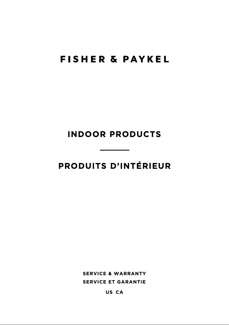 Página 1 del manual Manual de instrucciones Fisher & Paykel WDVI30N