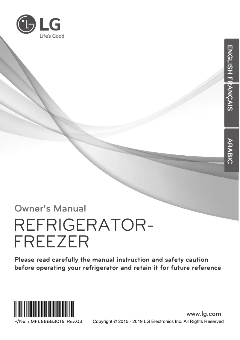 Imagen de la primera página del manual del dispositivo GR-C272SQCN