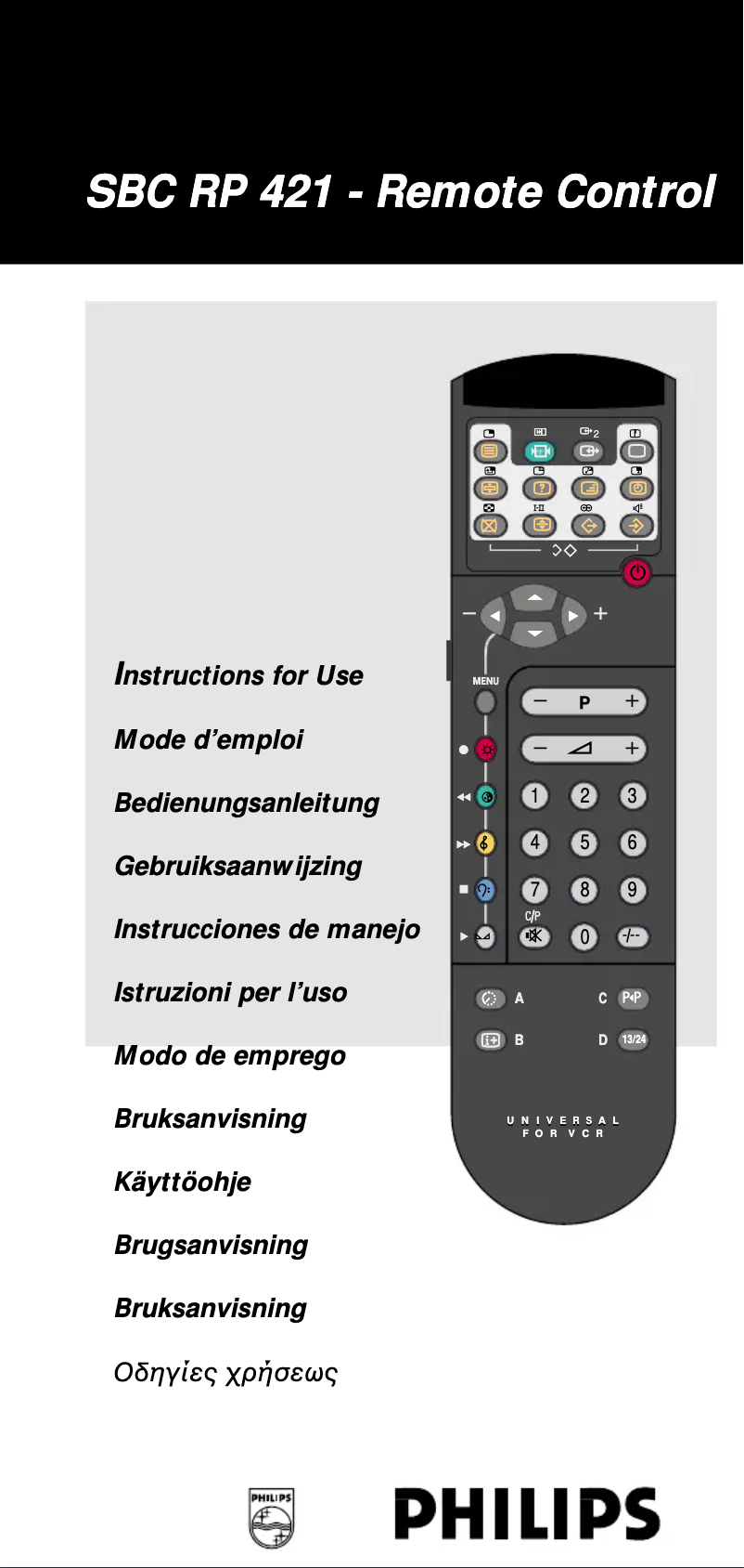 Página 1 del manual Manual de usuario Philips SBC RP 421