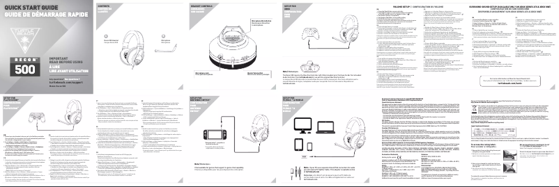 Imagen de la primera página del manual del dispositivo Recon 500
