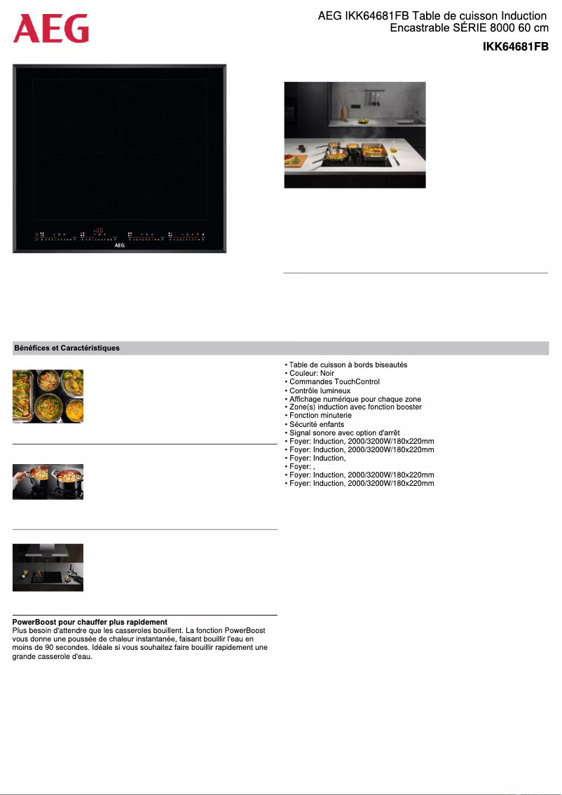 Imagen de la primera página del manual del dispositivo IKK64681FB