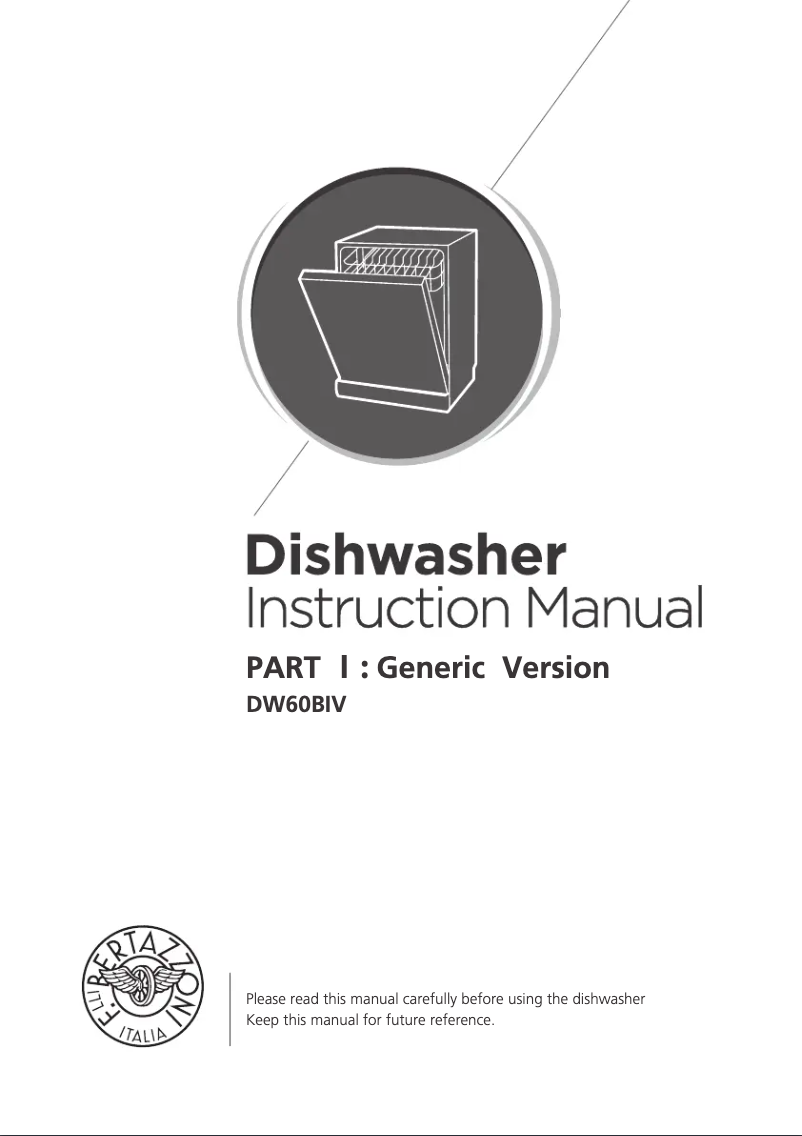 Página 1 del manual Manual de instrucciones Bertazzoni DW6083PRV