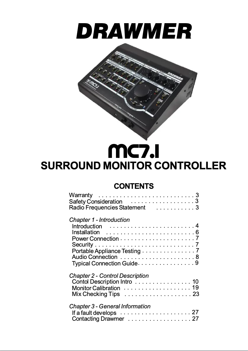 Imagen de la primera página del manual del dispositivo MC7.1