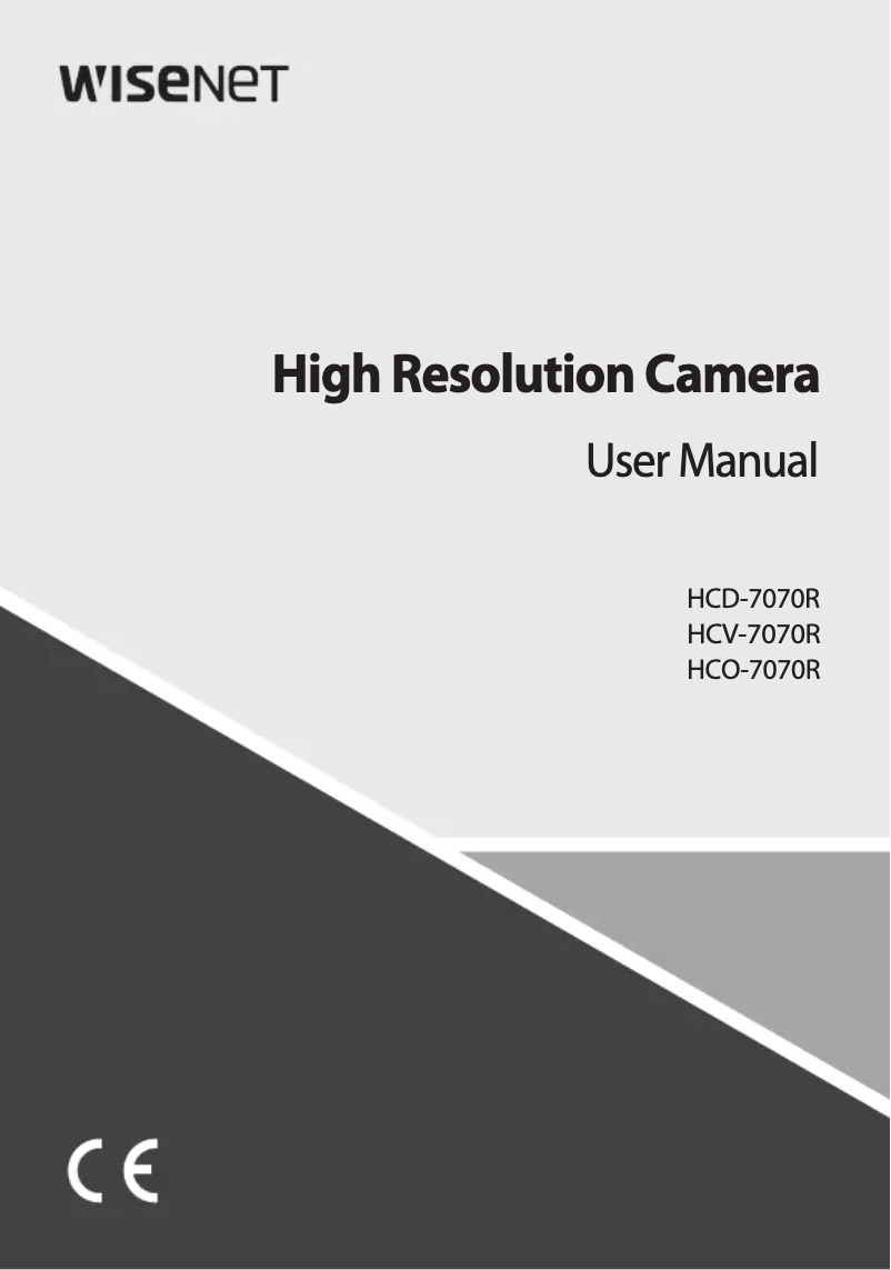 Página nº 1 - Manual de usuario Hanwha HCO-7070R