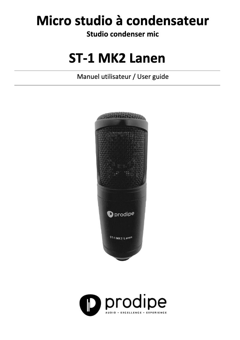 Imagen de la primera página del manual del dispositivo ST-1 MK2 Lanen