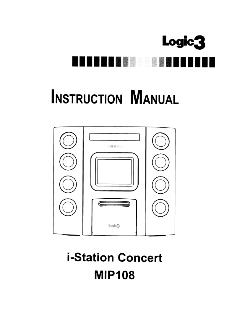 Página 1 del manual Manual de usuario Logic3 I-Station Concert MIP108