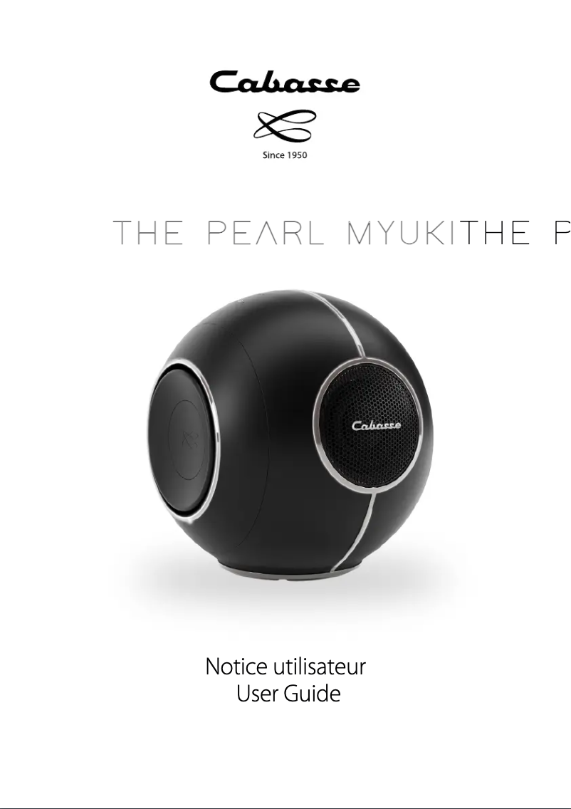 Página 1 del manual Manual de usuario Cabasse The Pearl Myuki