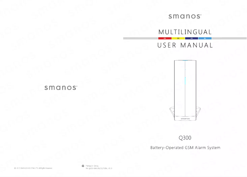 Página nº 1 - Manual de usuario smanos Q300