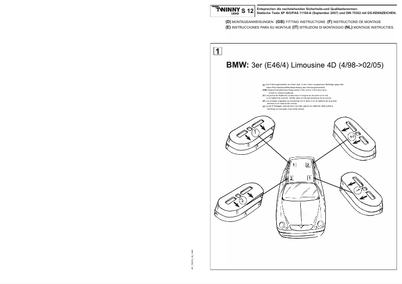 Imagen de la primera página del manual del dispositivo S 12