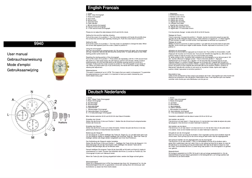 Página nº 1 - Manual de usuario Davis 9940
