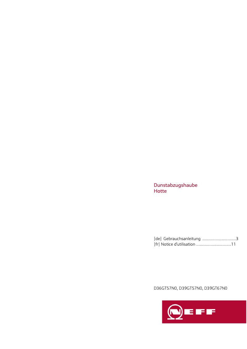 Página 1 del manual Manual de usuario Neff D36GT57N0