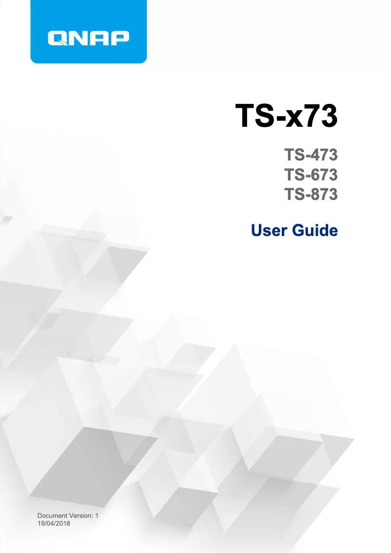 Imagen de la primera página del manual del dispositivo TS-473-8G