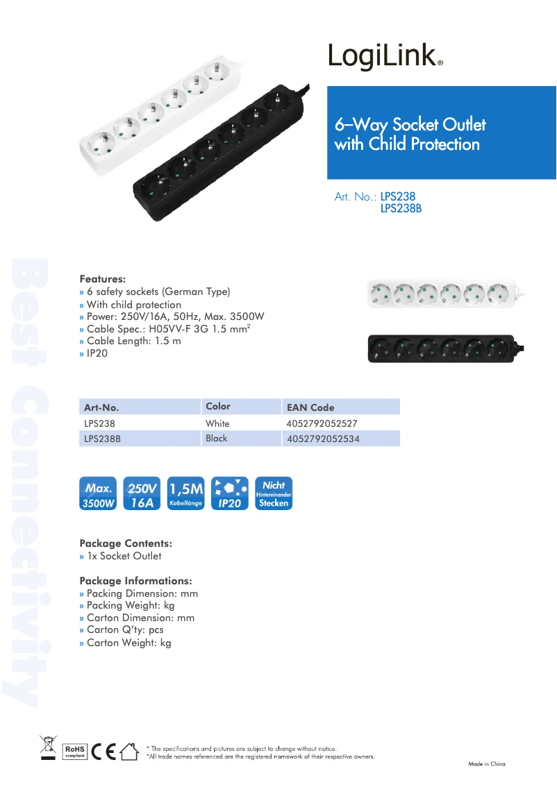 Imagen de la primera página del manual del dispositivo LPS238B