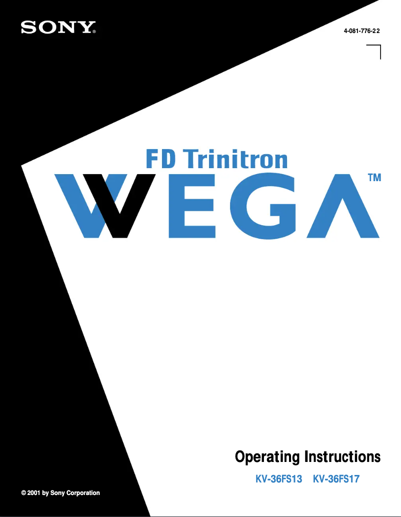 Página 1 del manual Manual de usuario Sony KV-36FS17