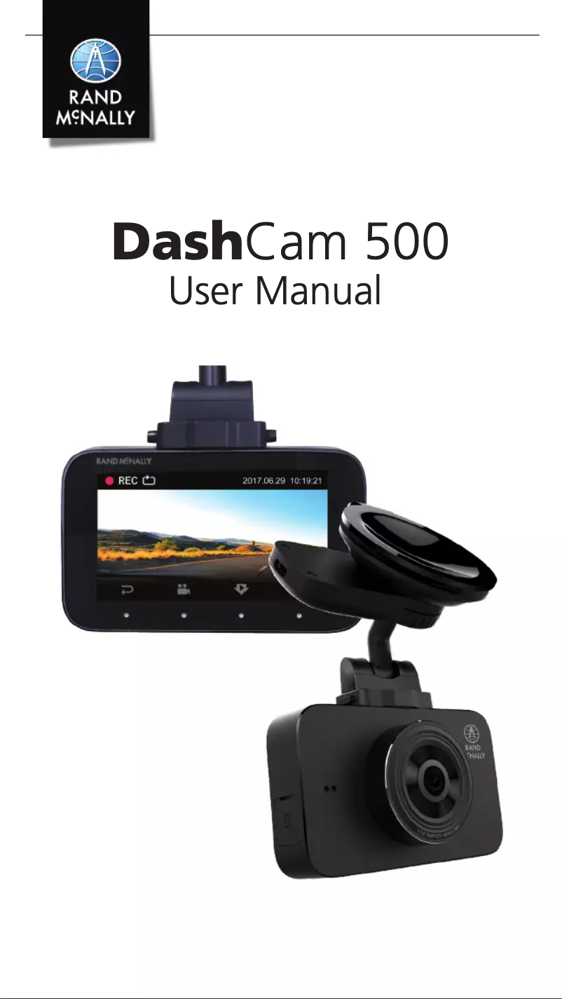 Página nº 1 - Manual de usuario Rand McNally DashCam 500