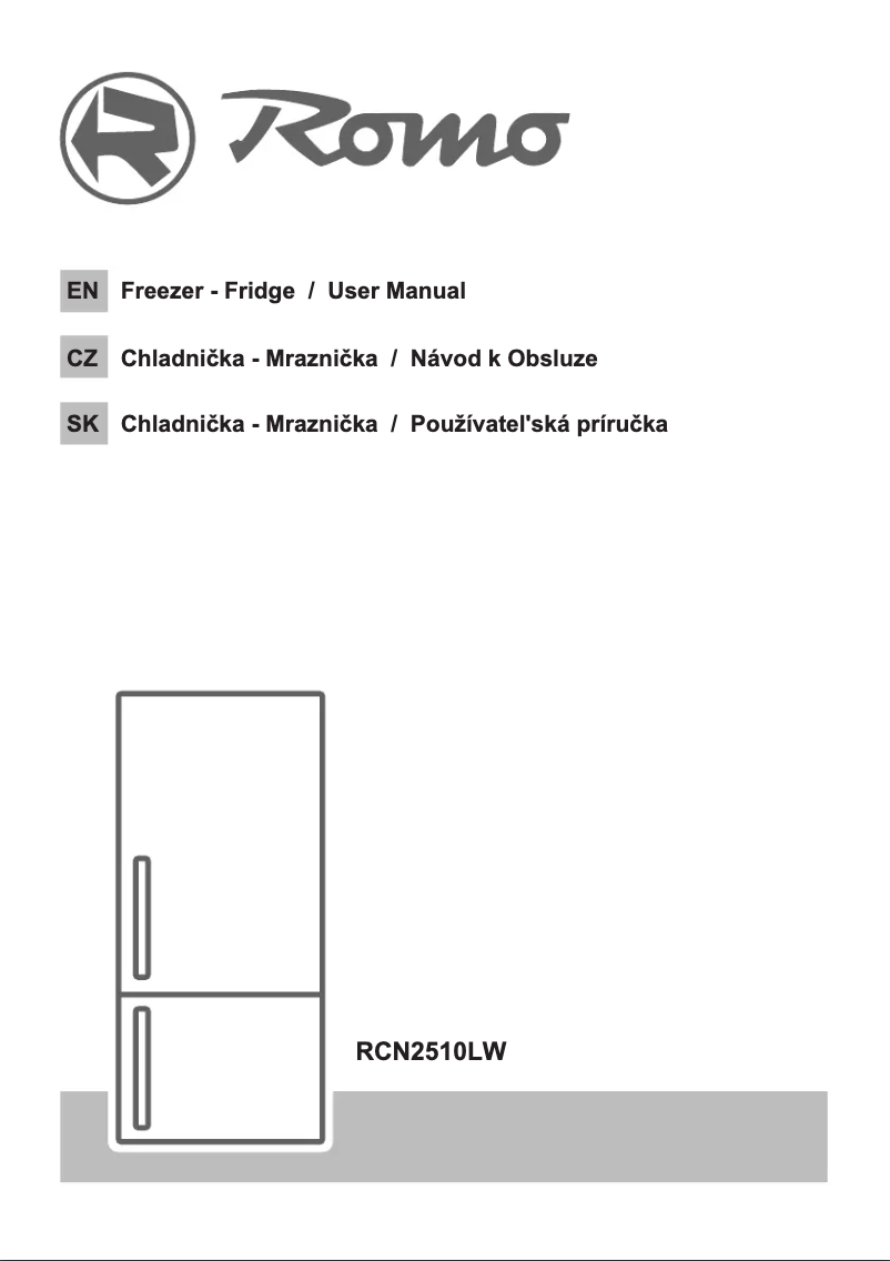 Página 1 del manual Guía de instalación Romo RCN2510LW
