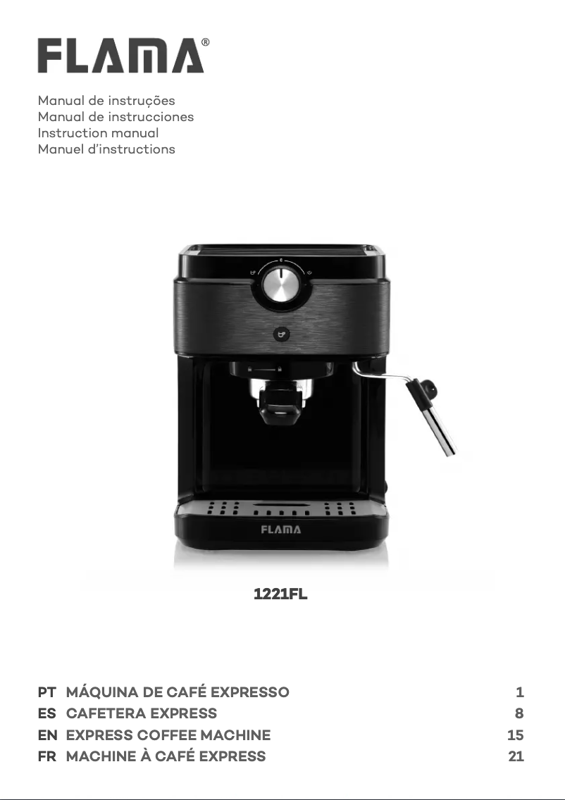 Página 1 del manual Manual de usuario Flama 1221FL