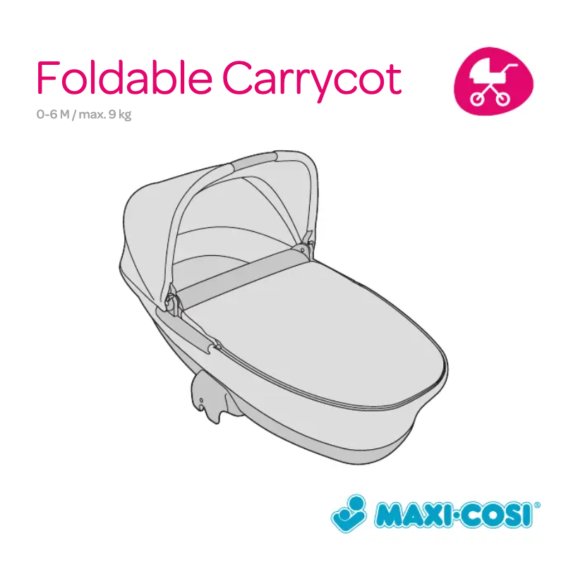Imagen de la primera página del manual del dispositivo Foldable Carrycot