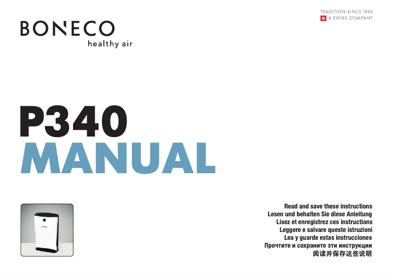 Página 1 del manual Manual de usuario Boneco P340