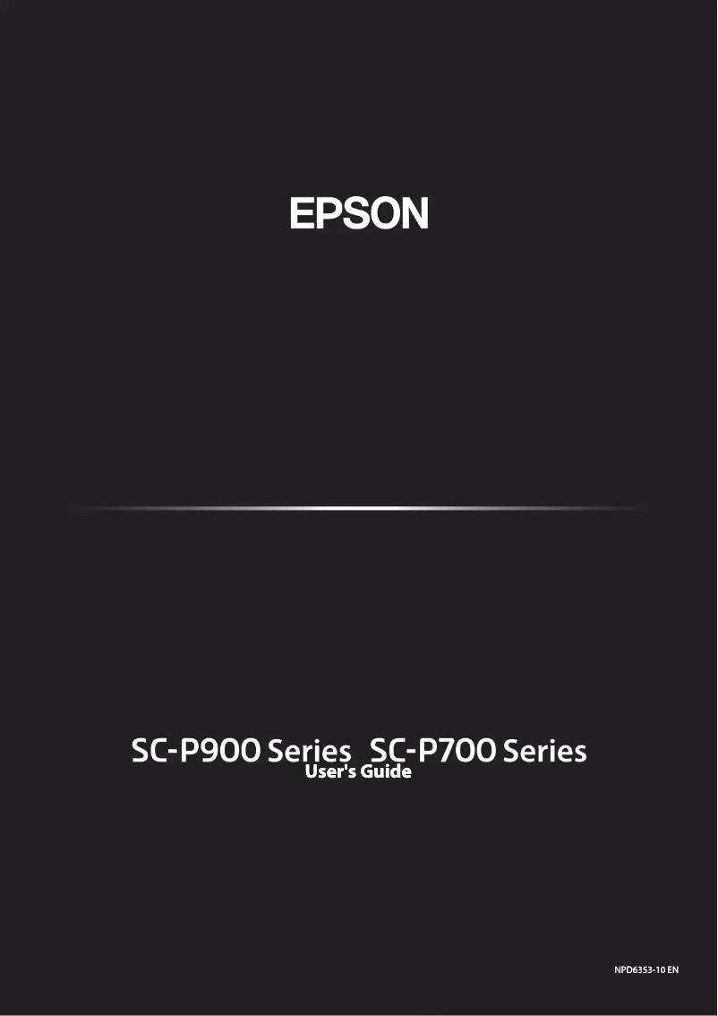 Página 1 del manual Manual de usuario Epson SureColor SC-P908