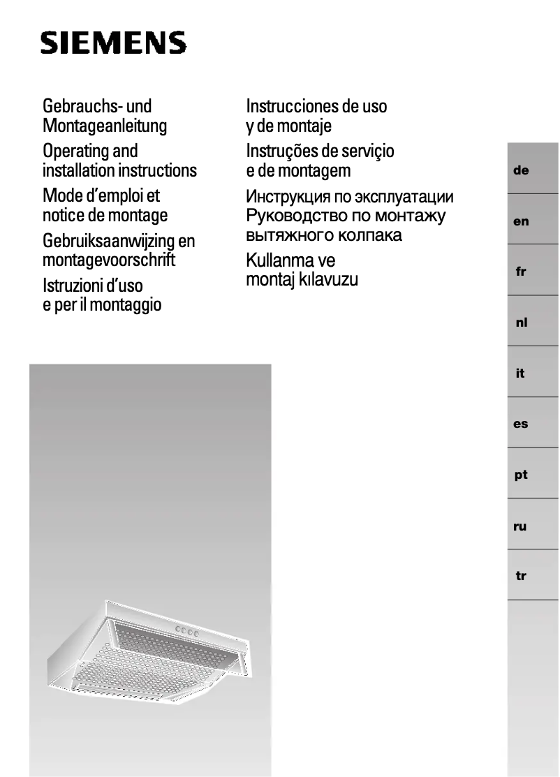 Página nº 1 - Manual de usuario Siemens SE24230