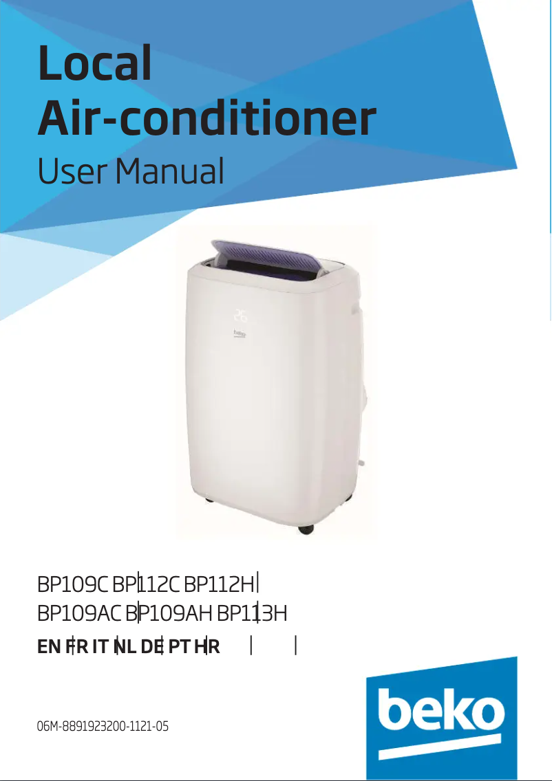 Imagen de la primera página del manual del dispositivo BP109AC