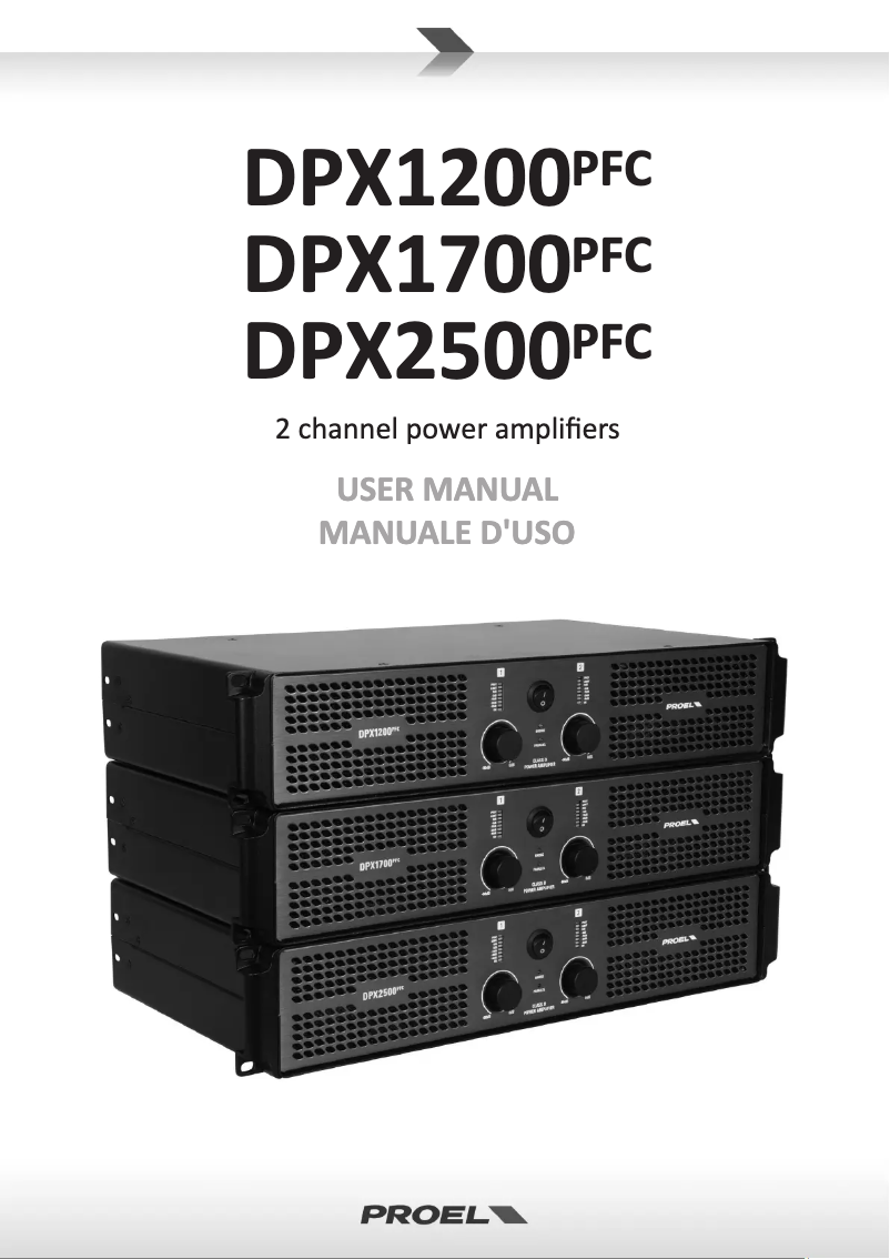 Imagen de la primera página del manual del dispositivo DPX2500PFC