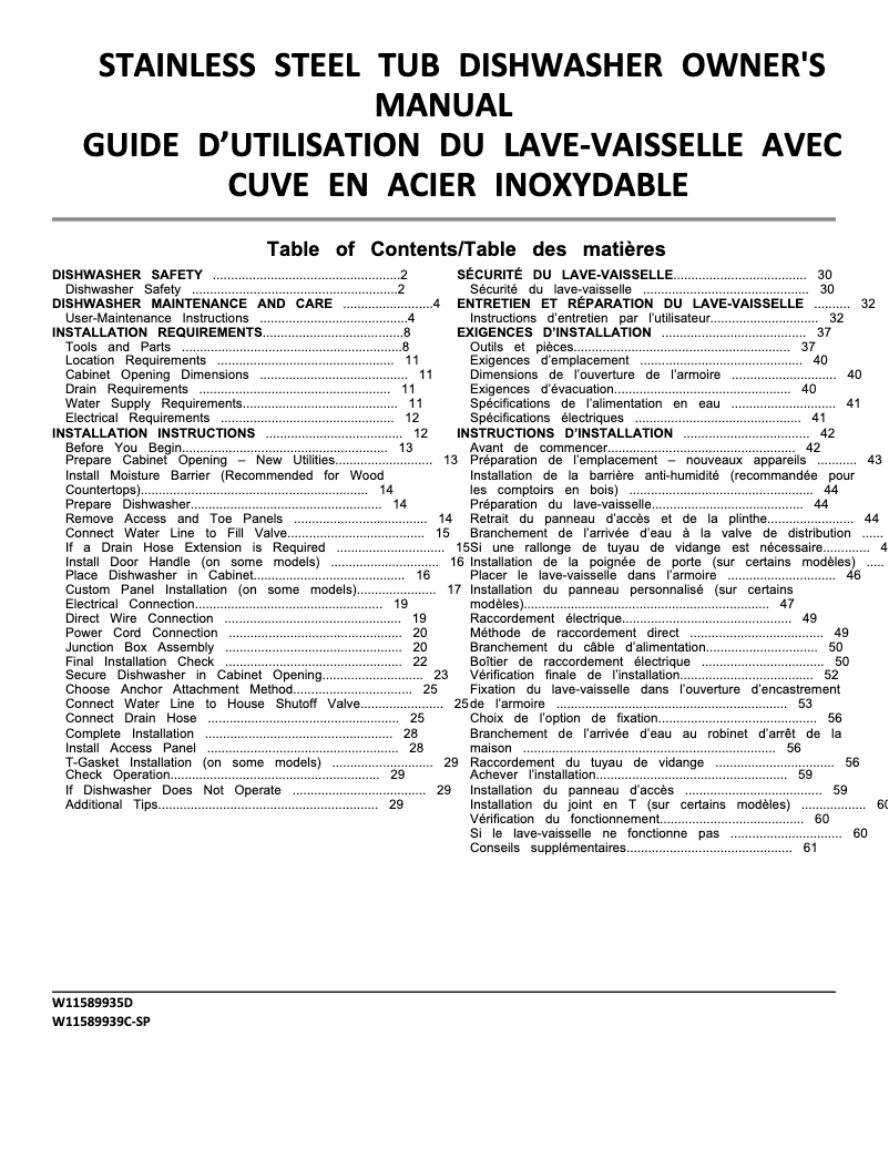 Imagen de la primera página del manual del dispositivo KDTF924PPA