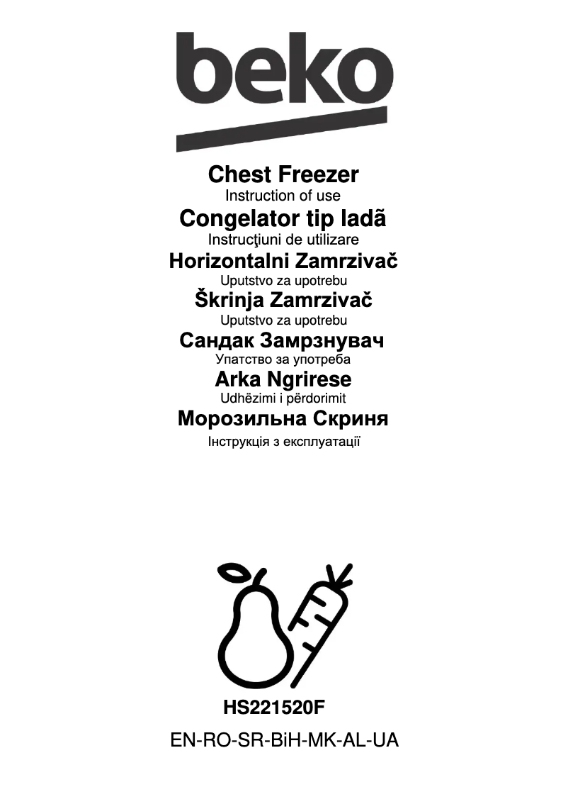 Imagen de la primera página del manual del dispositivo HS221520F