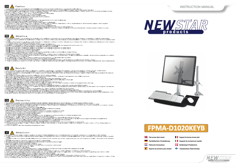 Página nº 1 - Manual de usuario Newstar FPMA-D1020KEYB