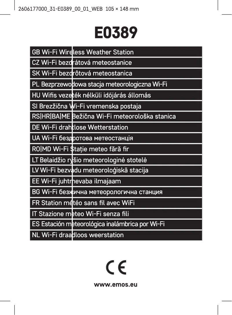 Página 1 del manual Manual de usuario Emos E0389