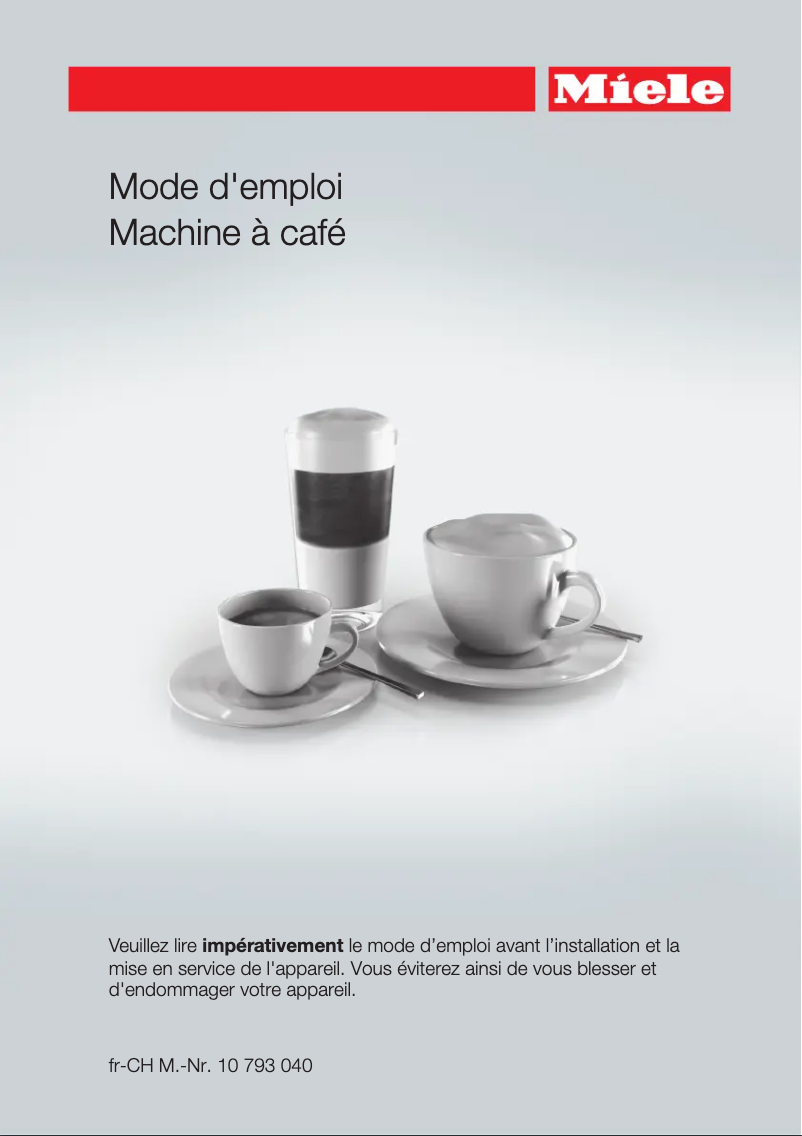 Página 1 del manual Manual de usuario Miele CM 5400