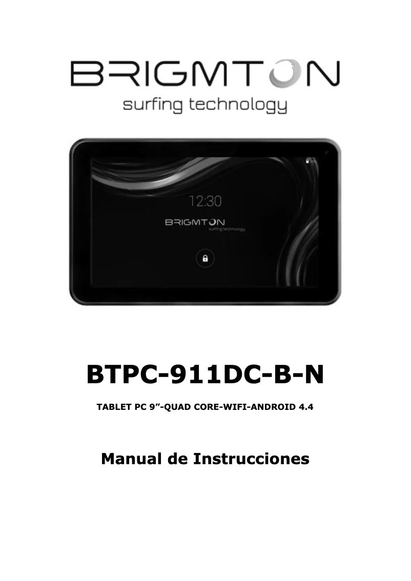 Página 1 del manual Manual de usuario Brigmton BTPC-911DC
