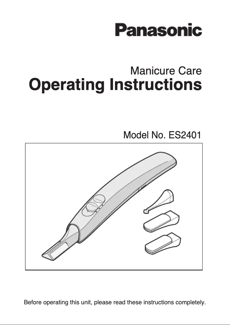 Imagen de la primera página del manual del dispositivo ES-2401