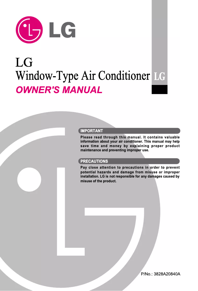 Página 1 del manual Manual de usuario LG TWC186NBABA