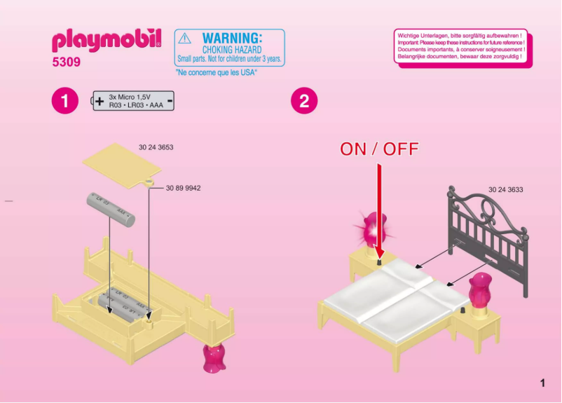 Imagen de la primera página del manual del dispositivo Dollhouse Master Bedroom