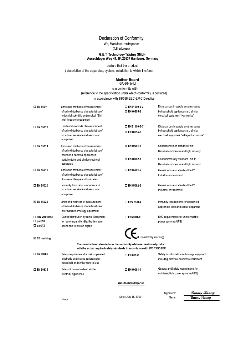 Página 1 del manual Manual de usuario Gigabyte GA-8S648