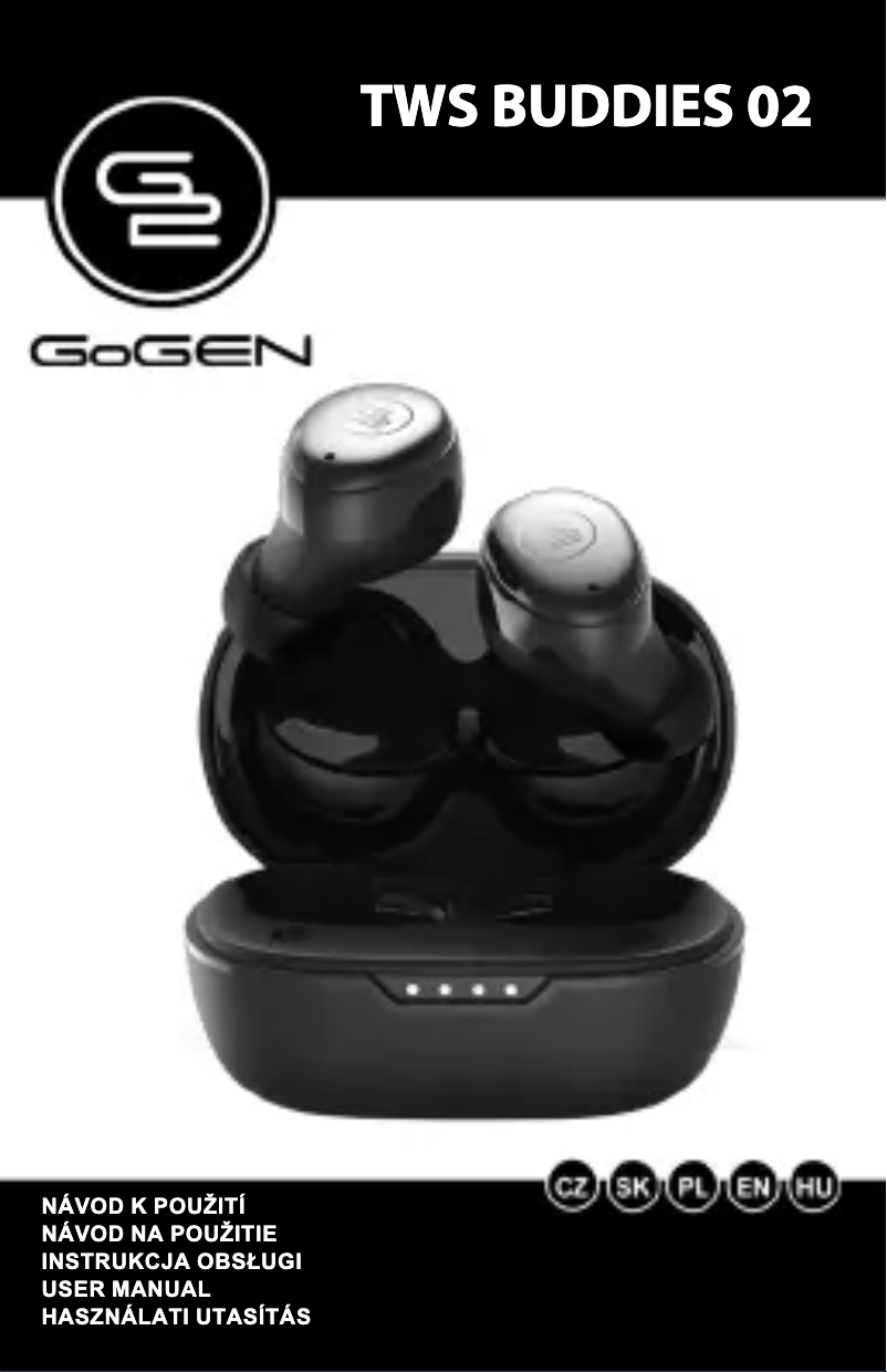 Página nº 1 - Manual de usuario GoGen TWS BUDDIES evo 2