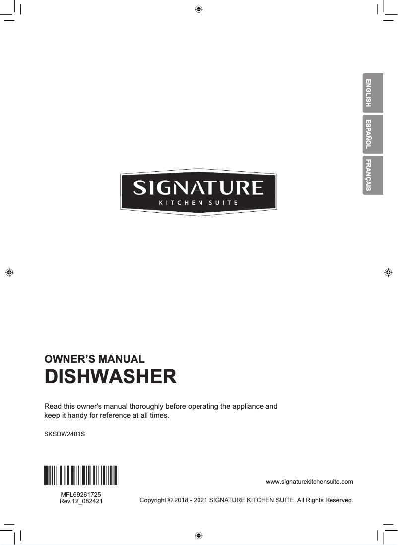 Página nº 1 - Manual de usuario LG SKSDW2401S