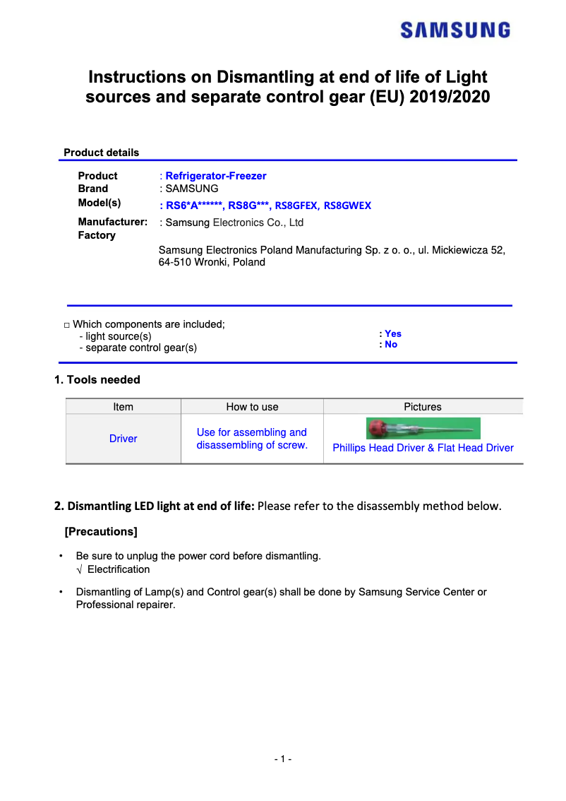 Imagen de la primera página del manual del dispositivo RS67A8510B1
