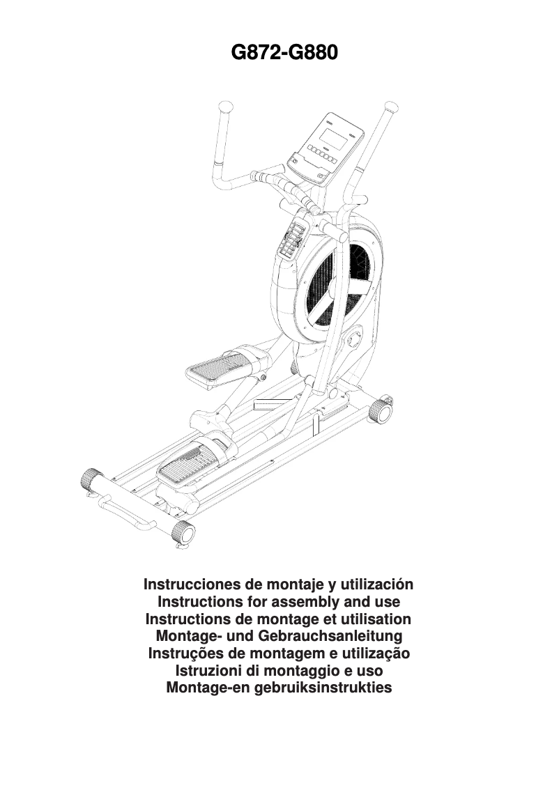 Imagen de la primera página del manual del dispositivo BG880I